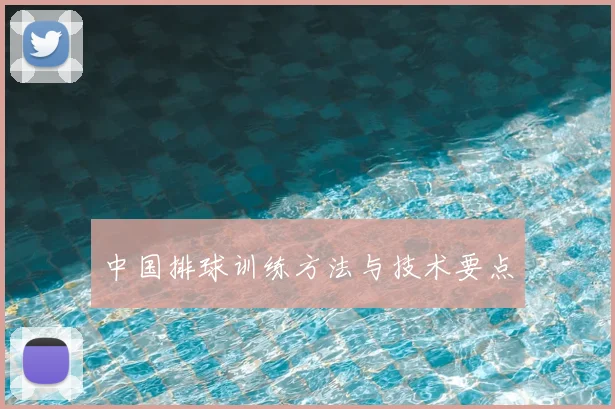 中国排球训练方法与技术要点